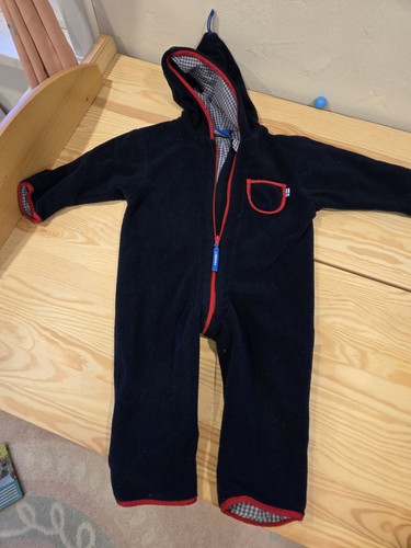 Finkid fleece overall navy red - finkid, navy/red